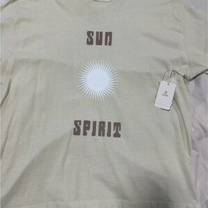 Zara Cream Sun Spirit Graphic Tee